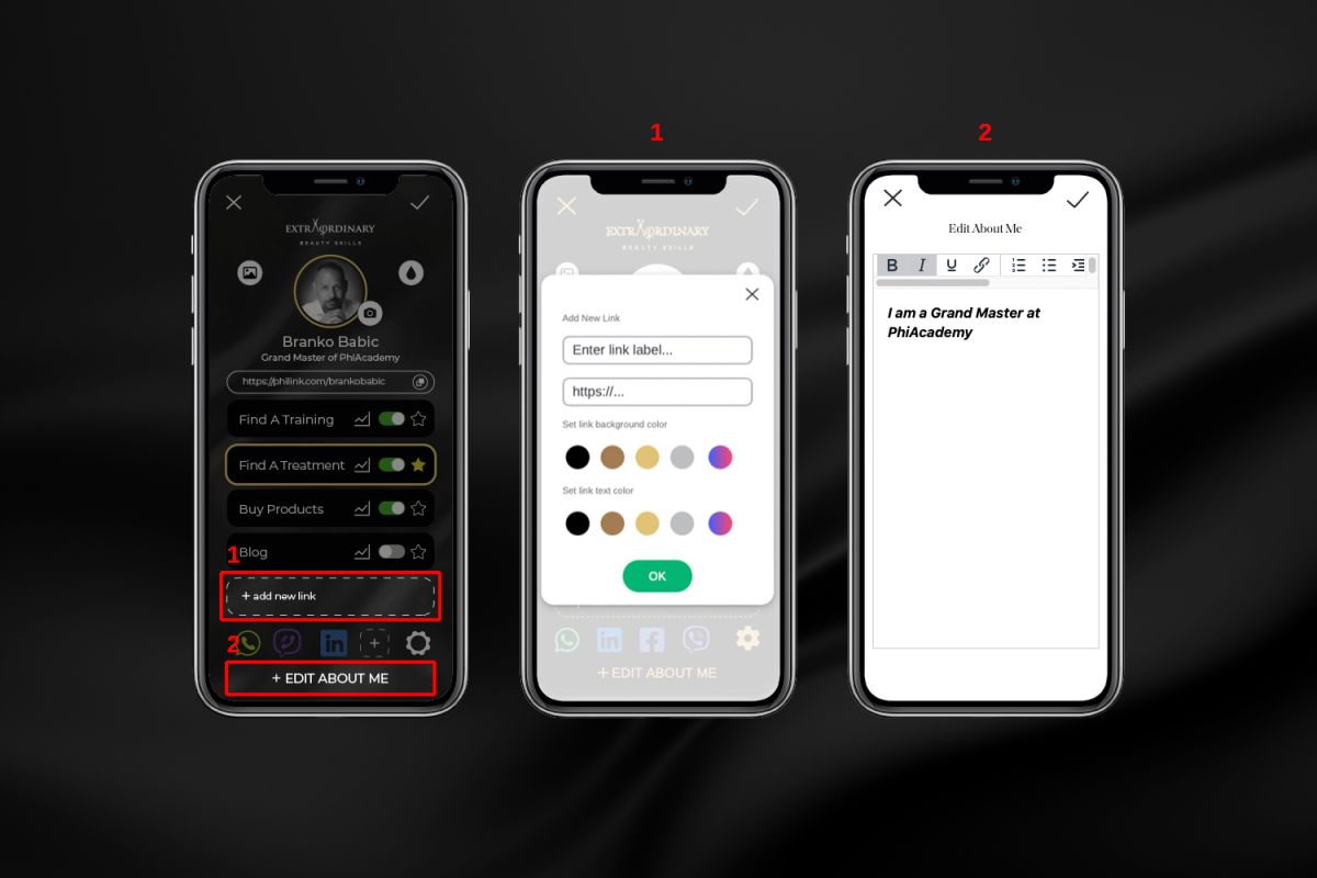 Personalizing your PhiLink